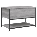 Vidaxl banc de rangement sonoma gris 70x42, 5x47 cm bois d'ing�nierie