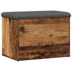 Vidaxl banc de rangement vieux bois 62x42x45 cm bois d'ingnierie