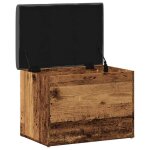 Vidaxl banc de rangement vieux bois 62x42x45 cm bois d'ing�nierie