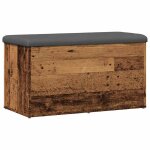Vidaxl banc de rangement vieux bois 82x42x45 cm bois d'ingnierie