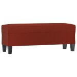 Vidaxl banc rouge bordeaux 100x35x41 cm similicuir