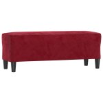 Vidaxl banc rouge bordeaux 100x35x41 cm velours Vidaxl banc rouge bordeaux 100x35x41 cm velours