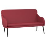 Vidaxl banc rouge bordeaux 110x76x80 cm similicuir