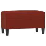 Vidaxl banc rouge bordeaux 70x35x41 cm similicuir