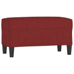 Vidaxl banc rouge bordeaux 70x35x41 cm tissu Vidaxl banc rouge bordeaux 70x35x41 cm tissu