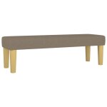 Vidaxl banc taupe 100x30x30 cm tissu