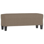 Vidaxl banc taupe 100x35x41 cm tissu