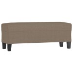 Vidaxl banc taupe 100x35x41 cm tissu Vidaxl banc taupe 100x35x41 cm tissu