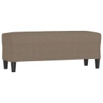 Vidaxl banc taupe 100x35x41 cm tissu Vidaxl banc taupe 100x35x41 cm tissu