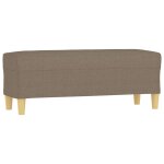 Vidaxl banc taupe 100x35x41 cm tissu