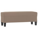 Vidaxl banc taupe 100x35x41 cm tissu microfibre Vidaxl banc taupe 100x35x41 cm tissu microfibre