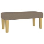 Vidaxl banc taupe 70x30x30 cm tissu Vidaxl banc taupe 70x30x30 cm tissu
