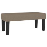 Vidaxl banc taupe 70 x 30 x 30 cm tissu