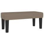 Vidaxl banc taupe 70x30x30 cm tissu