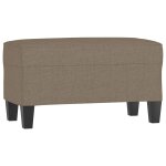 Vidaxl banc taupe 70x35x41 cm tissu