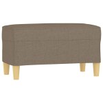 Vidaxl banc taupe 70x35x41 cm tissu