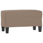 Vidaxl banc taupe 70x35x41 cm tissu microfibre