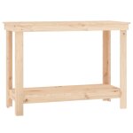 Vidaxl banc de travail 110x50x80 cm bois de pin massif