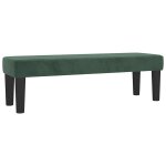 Vidaxl banc vert fonc� 100x30x30 cm velours