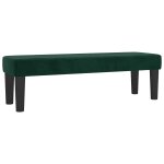 Vidaxl banc vert fonc� 100x30x30 cm velours
