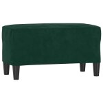 Vidaxl banc vert fonc 70x35x41 cm velours