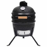 Vidaxl barbecue � fumoir kamado 2 - en - 1 c�ramique 56 cm noir