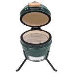 Vidaxl barbecue  fumoir kamado 2 - en - 1 cramique 56 cm vert