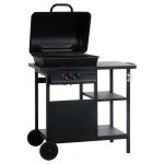 Vidaxl barbecue � gaz avec table lat�rale � 3 niveaux noir
