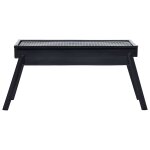 Vidaxl barbecue portable de camping inoxydable 60x22, 5x33 cm