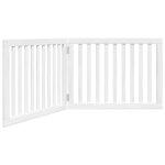 Vidaxl barrière pour chien pliable 2 panneaux 160 cm bois de peuplier Vidaxl barrière pour chien pliable 2 panneaux 160 cm bois de peuplier