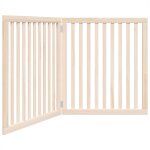 Vidaxl barrière pour chien pliable 2 panneaux 160 cm bois de peuplier Vidaxl barrière pour chien pliable 2 panneaux 160 cm bois de peuplier