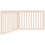 Vidaxl barrire pour chien pliable 2 panneaux 160 cm bois de peuplier