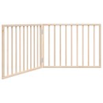 Vidaxl barri�re pour chien pliable � 2 panneaux 160 cm bois de peuplier