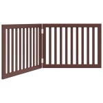 Vidaxl barri�re pour chien pliable 2 panneaux 160 cm bois de peuplier