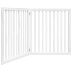 Vidaxl barri�re pour chien pliable 2 panneaux 160 cm bois de peuplier