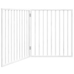 Vidaxl barrière pour chien pliable à 2 panneaux blanc 160 cm bois de peuplier Vidaxl barrière pour chien pliable à 2 panneaux blanc 160 cm bois de peuplier