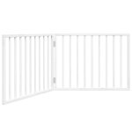 Vidaxl barri�re pour chien pliable � 2 panneaux blanc 160 cm