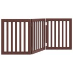 Vidaxl barrière pour chien pliable 3 panneaux 150 cm bois de peuplier Vidaxl barrière pour chien pliable 3 panneaux 150 cm bois de peuplier