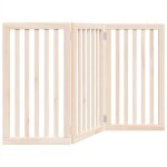 Vidaxl barri�re pour chien pliable � 3 panneaux 150 cm bois de peuplier