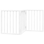 Vidaxl barri�re pour chien pliable 3 panneaux 150 cm bois de peuplier