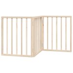 Vidaxl barri�re pour chien pliable � 3 panneaux 150 cm bois de peuplier