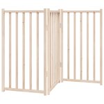 Vidaxl barrière pour chien pliable à 3 panneaux 150 cm bois massif sapin Vidaxl barrière pour chien pliable à 3 panneaux 150 cm bois massif sapin