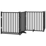 Vidaxl barrière pour chiens avec porte 4 panneaux bois de sapin massif Vidaxl barrière pour chiens avec porte 4 panneaux bois de sapin massif