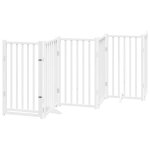 Vidaxl barrière pour chiens avec porte 6 panneaux bois de sapin massif Vidaxl barrière pour chiens avec porte 6 panneaux bois de sapin massif