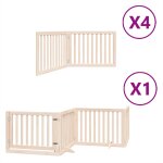 Vidaxl barrire pour chien porte pliable 12 panneaux bois de peuplier