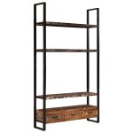Vidaxl biblioth�que 118x30x200 cm bois de r�cup�ration massif