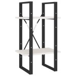 Vidaxl bibliothque  2 niveaux blanc 40x30x70 cm bois de pin massif
