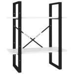 Vidaxl bibliothque  2 niveaux blanc 60x30x70 cm bois d'ingnierie