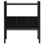 Vidaxl biblioth�que 2 niveaux noir 52x28x59 cm bois d'ing�nierie