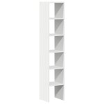 Vidaxl bibliothques 2 pcs empilable blanc 30x30x80 cm bois ingnierie